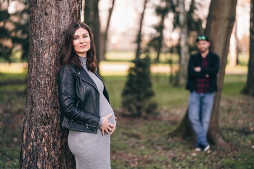 Těhotenské focení Verči a Vaška