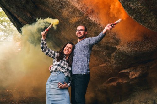 Focení odhalení pohlaví miminka - gender reveal