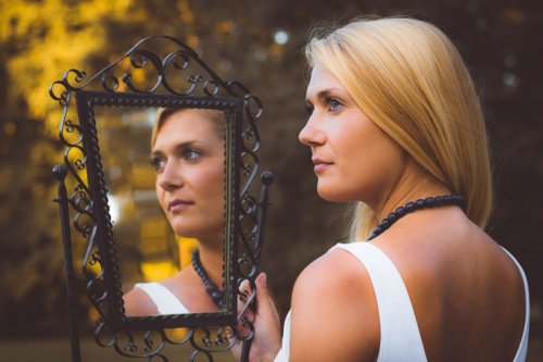 Kačenka se zrcadlem